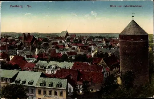 Ak Freiberg in Sachsen, Blick vom Jakobikirchturm
