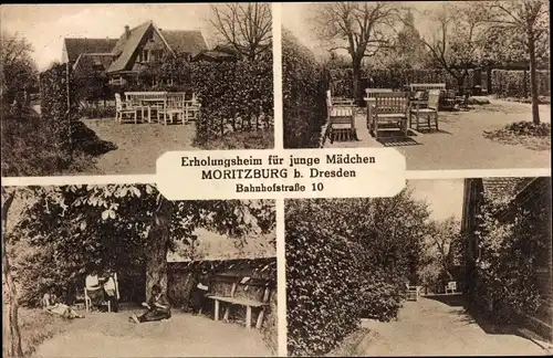 Ak Moritzburg in Sachsen, Erholungsheim für junge Mädchen, Bahnhofstraße 10