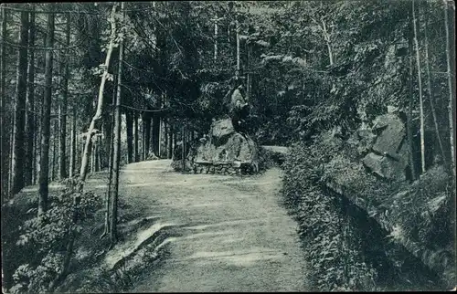 Ak Krummenhennersdorf Halsbrücke in Sachsen, Perlen von der Grabentour, Ruhefelsen