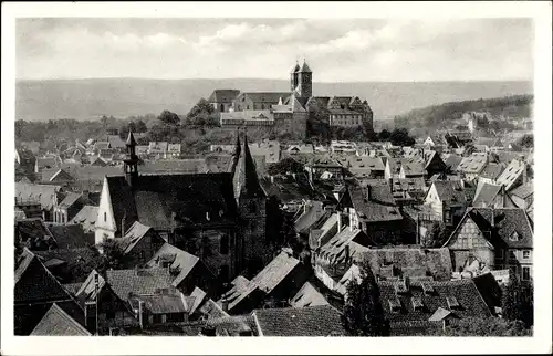 Ak Quedlinburg im Harz, Ortsansicht