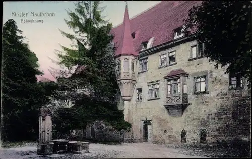 Ak Maulbronn im Schwarzwald, Kloster, Abtwohnung