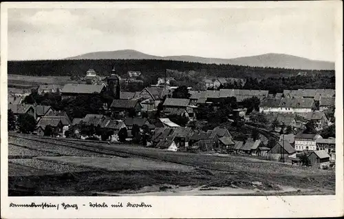 Ak Benneckenstein Oberharz, Panorama, Brocken