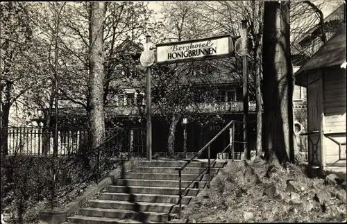 Ak Löbau in Sachsen, HO Gaststätte Berghotel Honigbrunnen