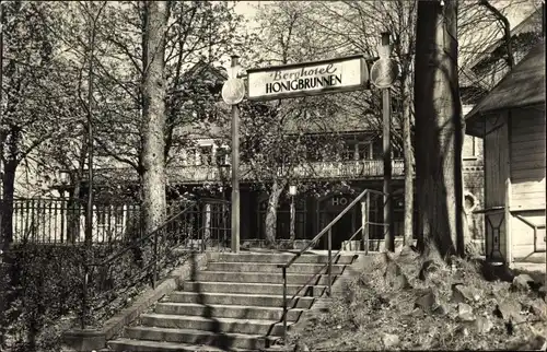 Ak Löbau in Sachsen, HO Gaststätte Berghotel Honigbrunnen