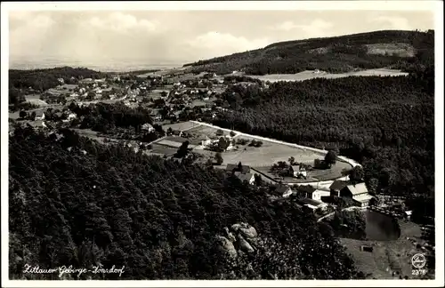 Ak Jonsdorf in Sachsen, Zittauer Gebirge, Panorama vom Ort