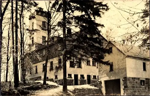 Ak Sohland an der Spree, Berggaststätte Grenzbaude, Aussichtsturm