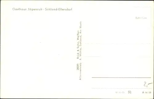 Ak Ellersdorf Sohland an der Spree in Sachsen, Blick ins Gasthaus Jägersruh