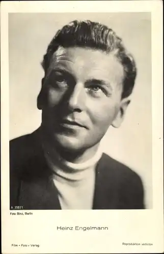 Ak Schauspieler Heinz Engelmann, Portrait