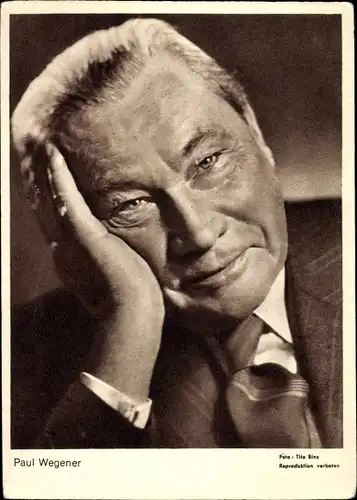 Ak Schauspieler Paul Wegener, Portrait