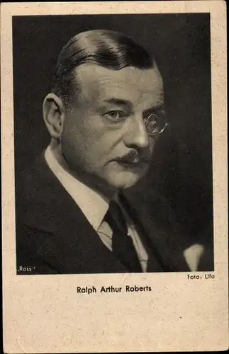 Ak Schauspieler Ralph Arthur Roberts, Portrait, Monokel
