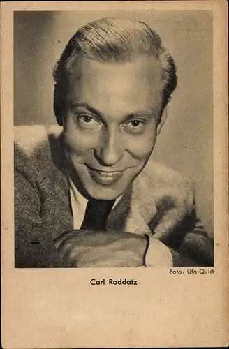 Ak Schauspieler Carl Raddatz, Portrait, UFA Quick, Ross Verlag