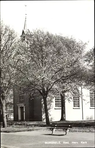 Ak Borssele Borsele Zeeland Niederlande, Ned. Herv. Kerk