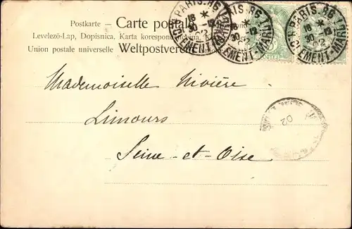 Litho Portrait einer Frau mit Fächer