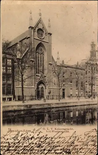 Ak Amsterdam Nordholland Niederlande, O.L.V. Keizersgracht