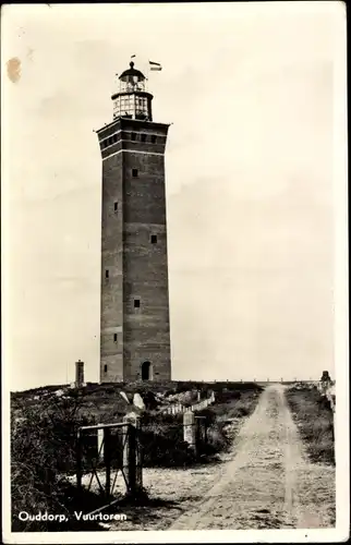 Ak Oostdijk Ouddorp Südholland, Vuurtoren