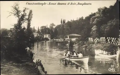 Ak Konstantinopel Istanbul Türkei, Eaux douces d'Asie, Basphores