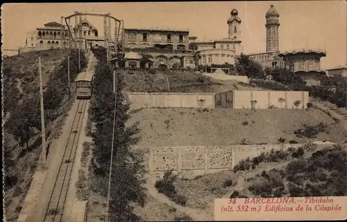 Ak Barcelona Katalonien Spanien, Tibidabo