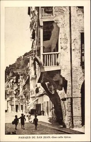 Ak Pasaia Pasajes Pasages Baskenland, Una calle tipica