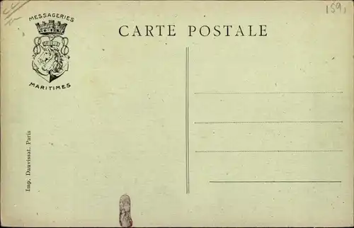 Ak Paquebot Paul Lecat, Messageries Maritimes, Dampfer, Hafen