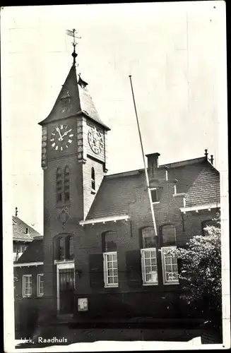 Ak Urk Flevoland Niederlande, Raadhuis