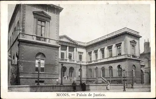 Ak Mons Wallonien Hennegau, Palais de Justice