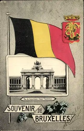 Passepartout Ak Bruxelles Brüssel, Arcade du Cinquantenaire