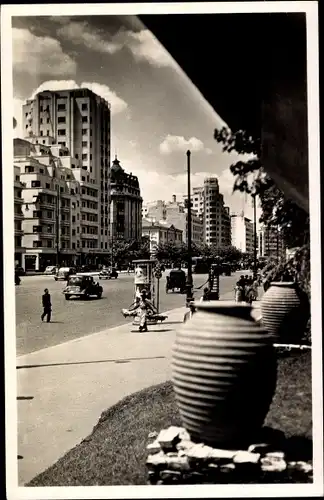 Ak București Bukarest Rumänien, Le Boulevard Brätianu