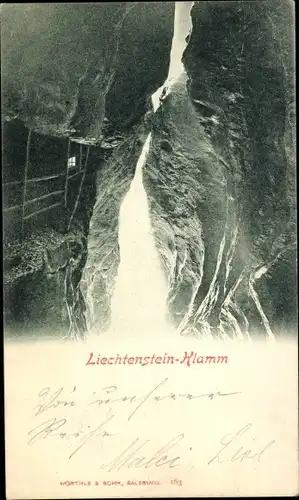 Ak St Johann Pongau Salzburg, Felsen, Bergpass, Liechtenstein Klamm