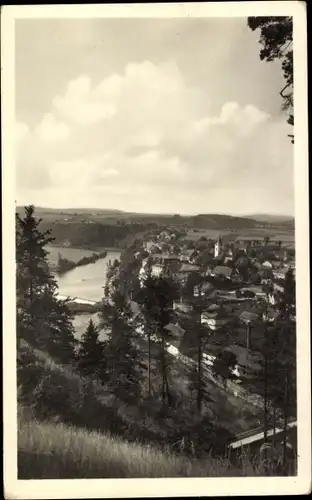 Ak Kácov nad Sázavou Mittelböhmen, Totalansicht