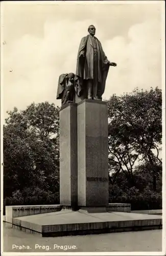 Ak Praha Prag Tschechien, Wilson-Denkmal