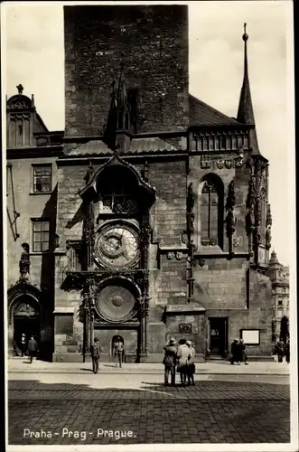 Ak Praha Prag Tschechien, Altstädter Rathausuhr