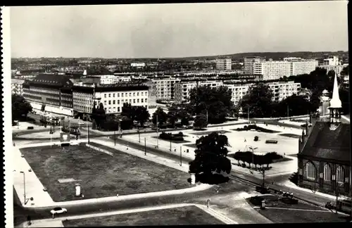 Ak Szczecin Stettin Pommern, Panorama miasta, Gotycki kosciol sw. Piotra i Pawla
