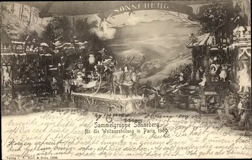 Ak Sonneberg in Thüringen, Deutsches Spielzeugmuseum, Sammelgruppe Weltausstellung Paris 1900