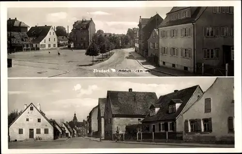 Ak Zirndorf in Mittelfranken, Straßenpartie, Platz