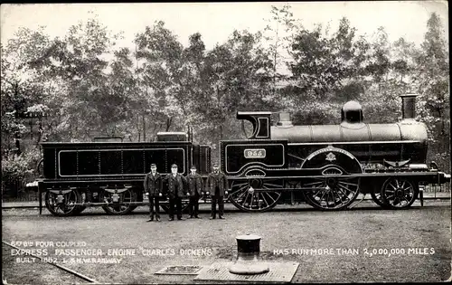 Ak Britische Eisenbahn, Express Passenger Engine Charles Dickens, Dampflok
