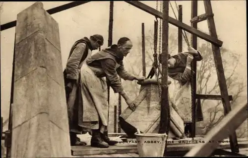 Ak Buckfastleigh Devon South West England, Buckfast Abbey, The Brothers at work