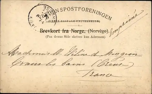 Ak Norwegen, Frau in Volkstracht