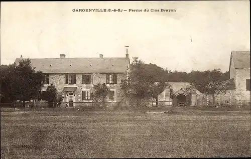 Ak Gargenville Yvelines, Ferme du Clos Brayon