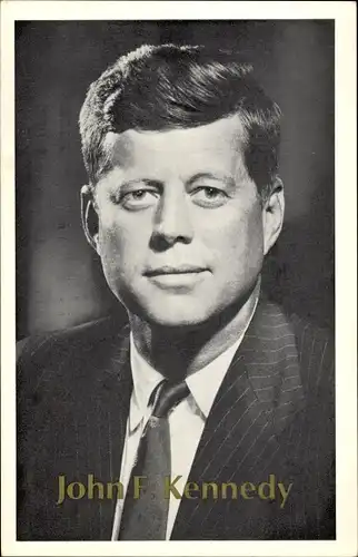Ak John F. Kennedy, 35. Präsident der Vereinigten Staaten, Portrait
