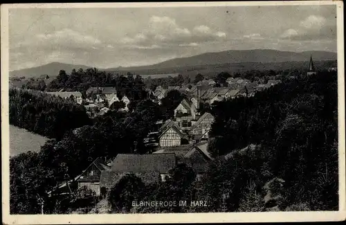 Ak Elbingerode Oberharz am Brocken, Blick über den Ort
