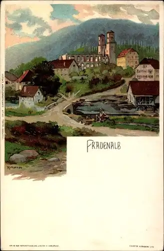 Künstler Litho Mutter, K., Marxzell in Baden Württemberg, Frauenalb