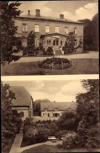 Ak Hohenfelde in Schleswig Holstein, Herrenhaus mit Garten