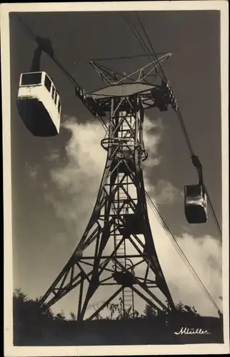 Ak Freiburg im Breisgau, Schauinsland-Schwebebahn