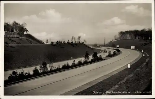 Ak Duisburg im Ruhrgebiet, Reichsautobahn am Schnabenhuk