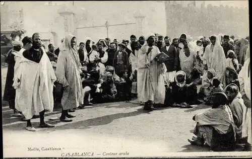 Ak Casablanca Marokko, Conteur arabe