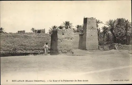 Ak Bou Anan Marokko, Le Ksar et la Palmerale