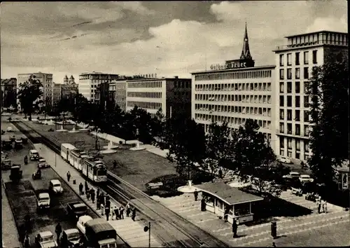 Ak Köln am Rhein, Kaiser-Wilhelm-Ring, Straßenbahn