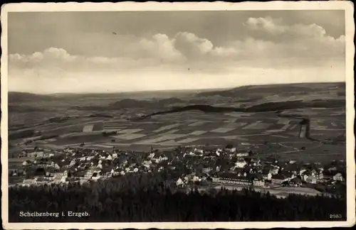 Ak Scheibenberg im Erzgebirge Sachsen, Panorama