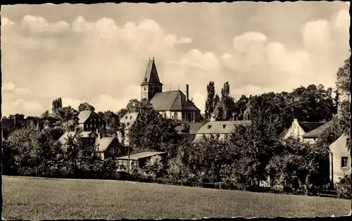 Ak Oberlungwitz in Sachsen, Blick zum Ort, Kirche