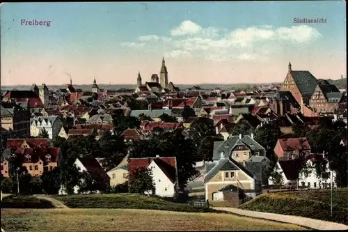 Ak Freiberg in Sachsen, Stadtansicht